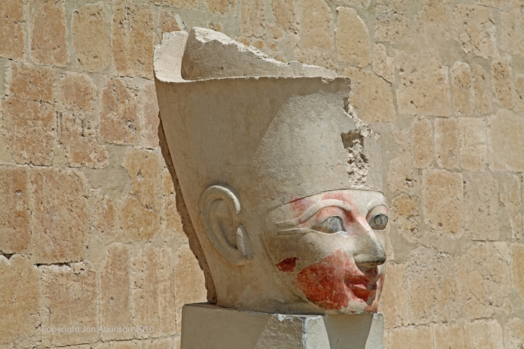 The face of Hatshepsut, Temple of Deir el Bahari